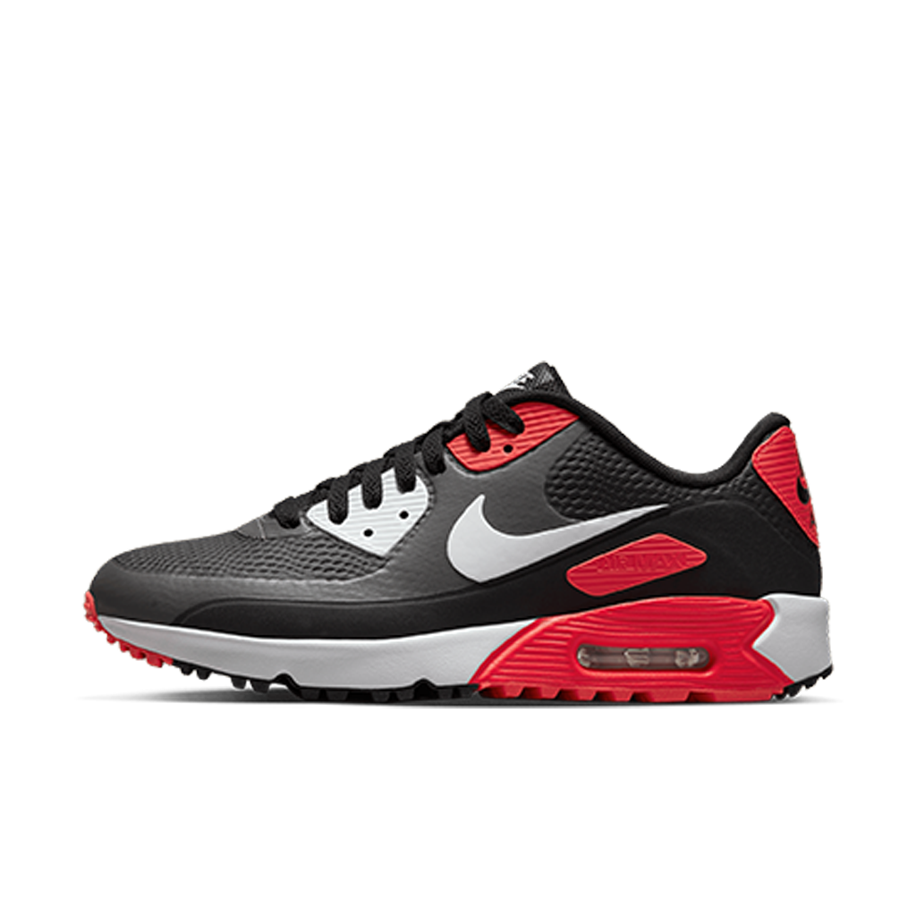 Air Max 90 G Spikeless Golf Shoe - Black/Red/Multi | NIKE | Golf